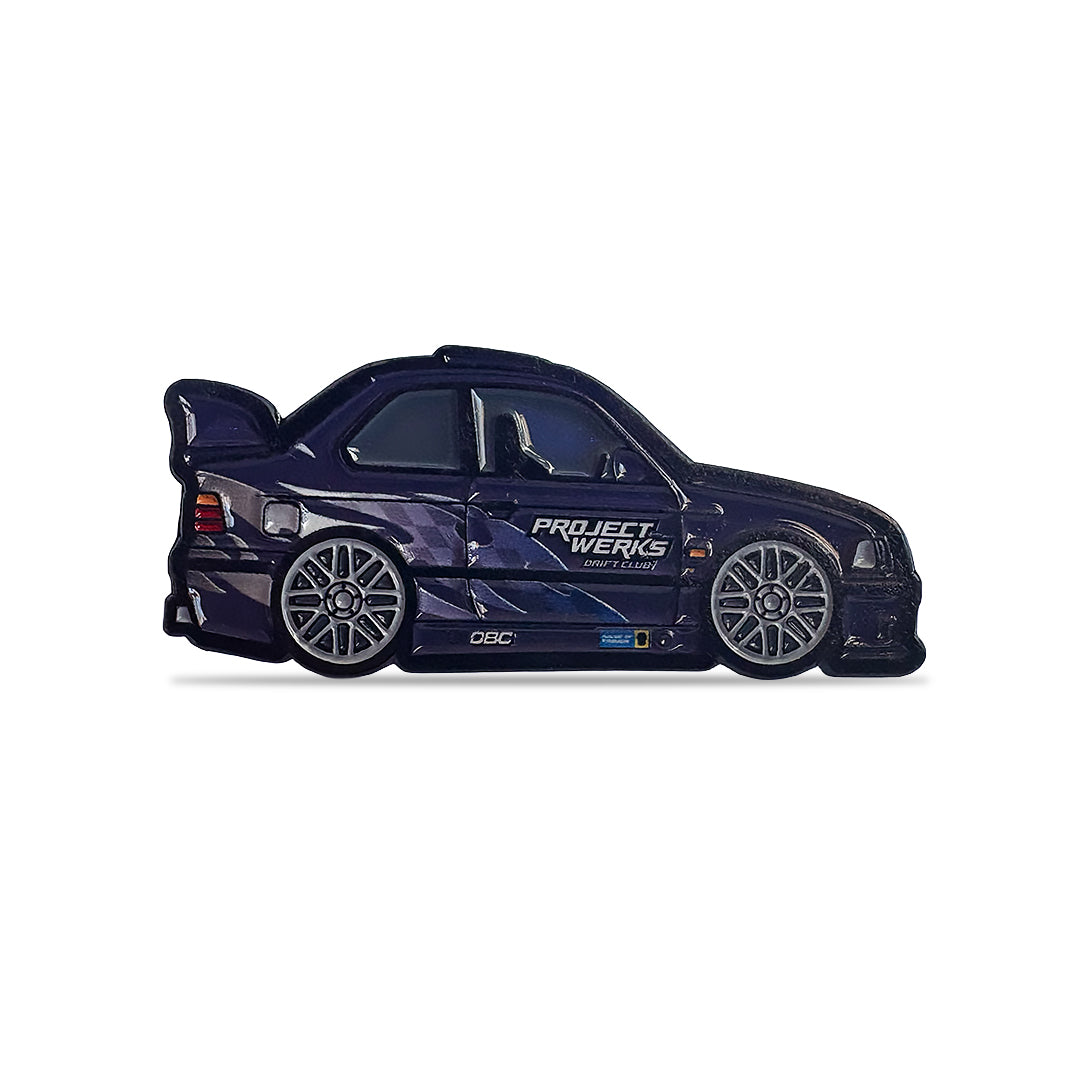 Techno Violet Drift Club "E36" Pin