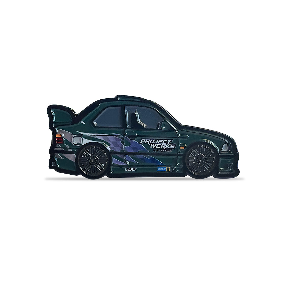Boston Green Drift Club "E36" Pin