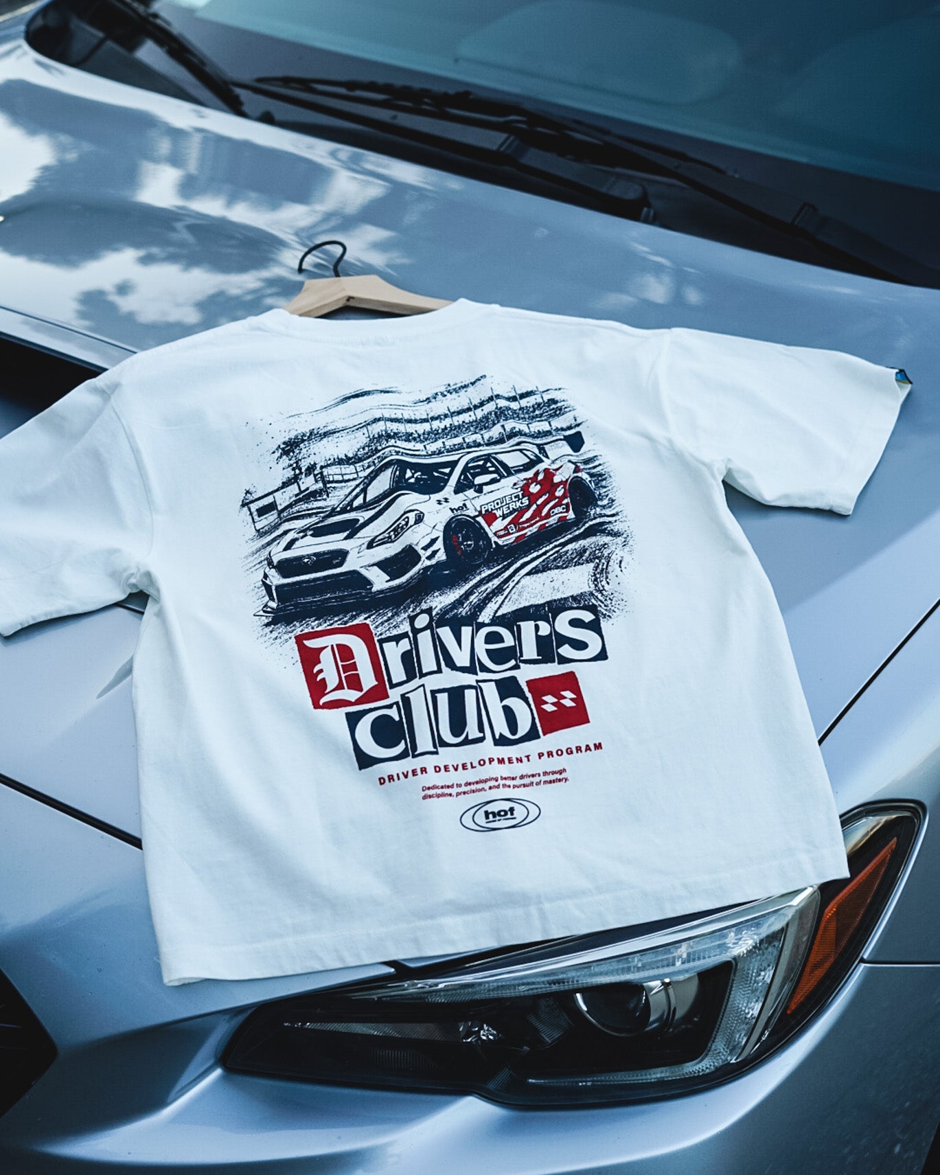 Driver Club White Boxy Tee