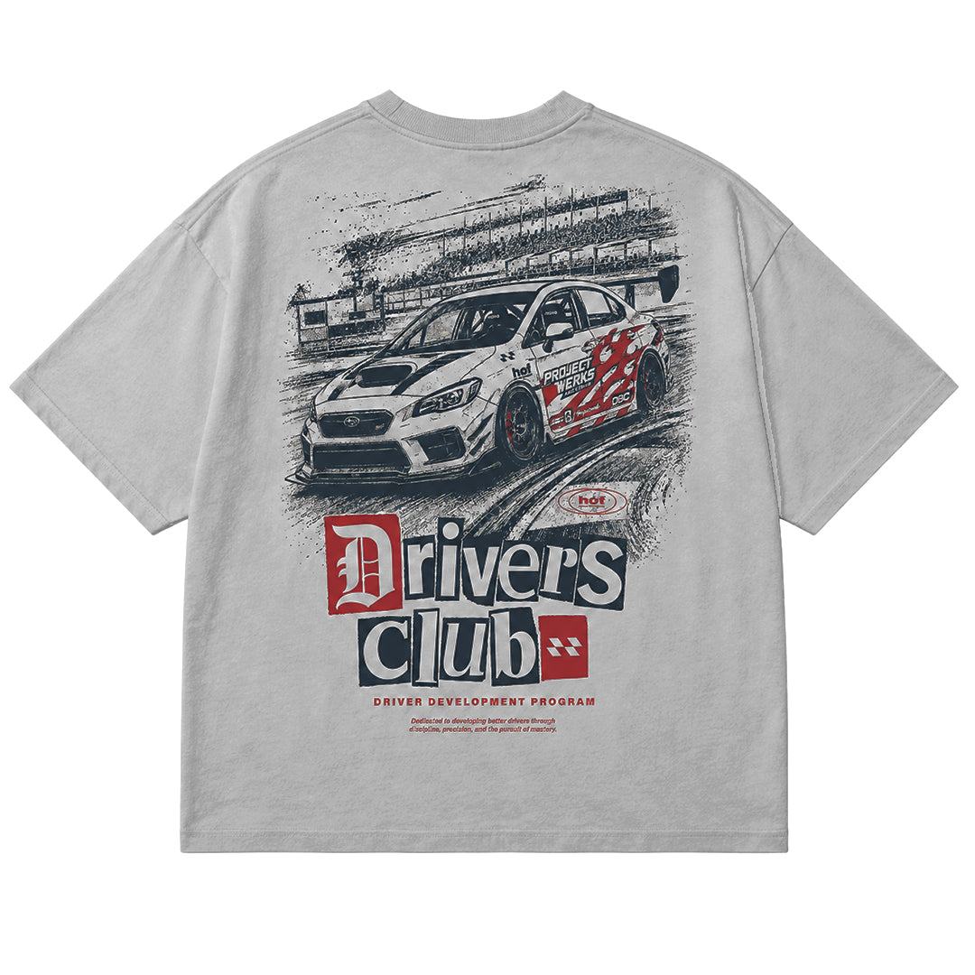 Driver Club Light Grey Boxy Tee