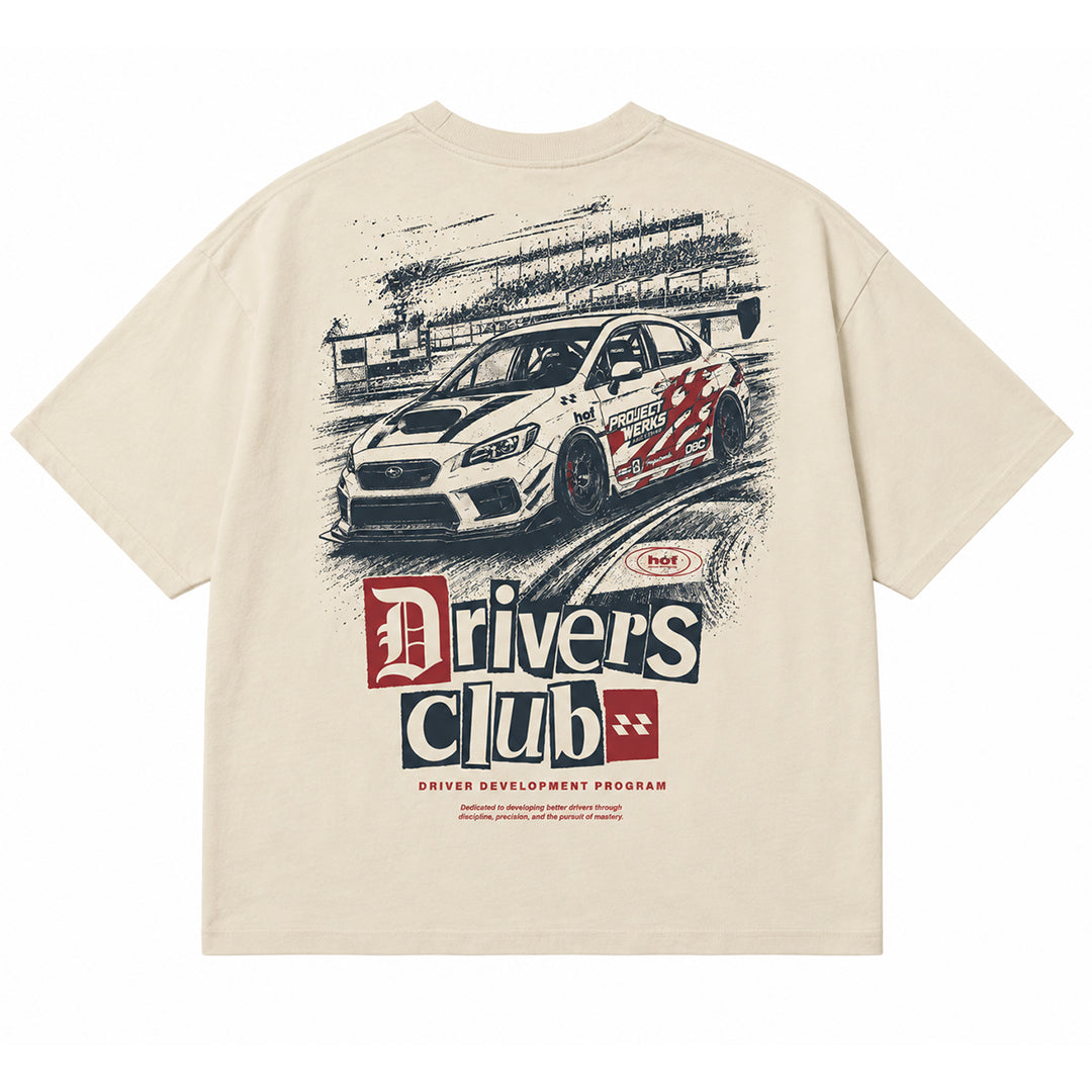 Driver Club Cream Boxy Tee
