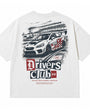 Driver Club White Boxy Tee
