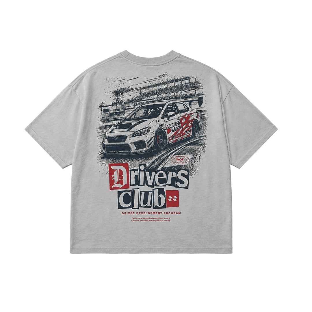 Driver Club Light Grey Boxy Tee